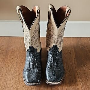 Two-Tone Western Cowboy Boots